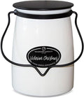 Milkhouse Candle Company Victorian Christmas Soy Candle - Pine | Holiday Spices | Eucalyptus Scented - 22 oz Butter Jar with Lid, 120+ Hour Burn Time, Made in the USA