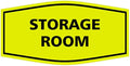 Signs ByLITA Fancy Storage Room Sign (Yellow/Black) - Small 10 Pack