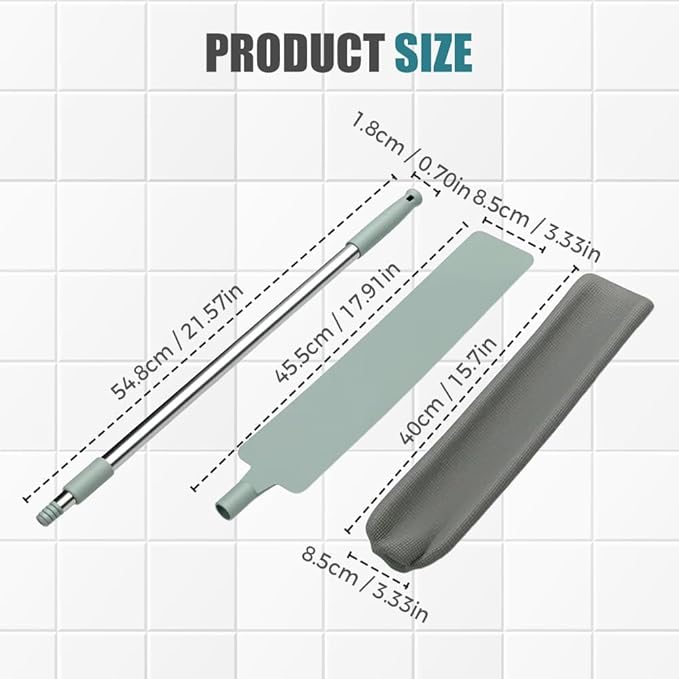 2026 Upgrade Retractable Gap Dust Clean, Extendable Duster Cleaning Tool for Hard-to-Reach Areas, Washable Dusting Brush for Ceiling Blinds Under Furniture (2)