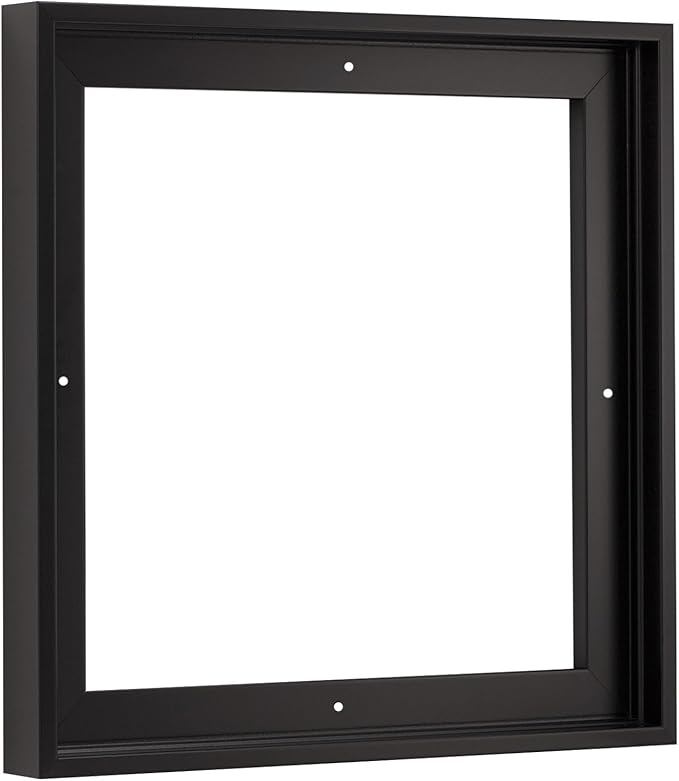 Pixy Canvas Floater Frame 26x26 for 3/4 (0.75) inch Deep Canvas Paintings/Canvas Prints/Wood Canvas Panels/Wall Art/Wall Decor/Home Decor/Artwork (Black, 26 x 26 inch, Square)