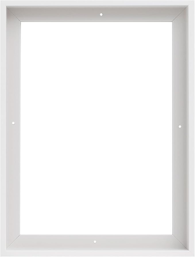 Pixy Canvas Floater Frame 10x20 for 1-1/2 (1.5) inch Deep Canvas Paintings/Canvas Prints/Wood Canvas Panels/Wall Art/Wall Decor/Home Decor/Artwork (White, 10 x 20 inch, Portrait)