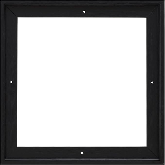 Pixy Canvas Floater Frame 35x35 for 3/4 (0.75) inch Deep Canvas Paintings/Canvas Prints/Wood Canvas Panels/Wall Art/Wall Decor/Home Decor/Artwork (Black Oak, 35 x 35 inch, Square)