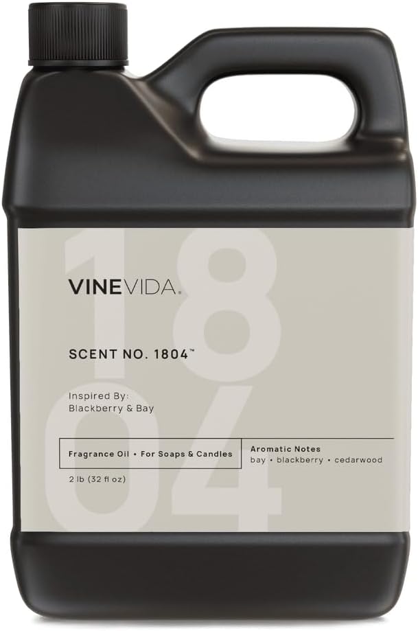 VINEVIDA [32oz] Berry & Bay Fragrance Oil for Candle Making - Natural Candle Oil Scents - Soap Making Essential Oil - Made in USA