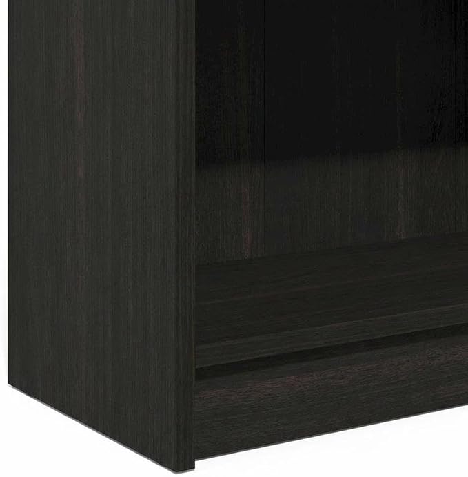 Furnifact Espresso Wood Bookcase with Sturdy Construction, Modern Design, and Versatile Storage for Living Room, Bedroom, or Office