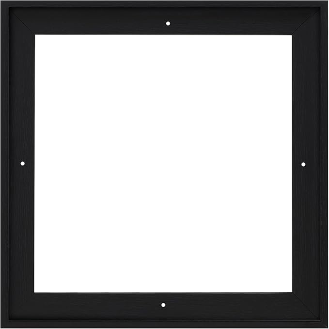 Pixy Canvas Floater Frame 22x22 for 1-1/2 (1.5) inch Deep Canvas Paintings/Canvas Prints/Wood Canvas Panels/Wall Art/Wall Decor/Home Decor/Artwork (Black Oak, 22 x 22 inch, Square)