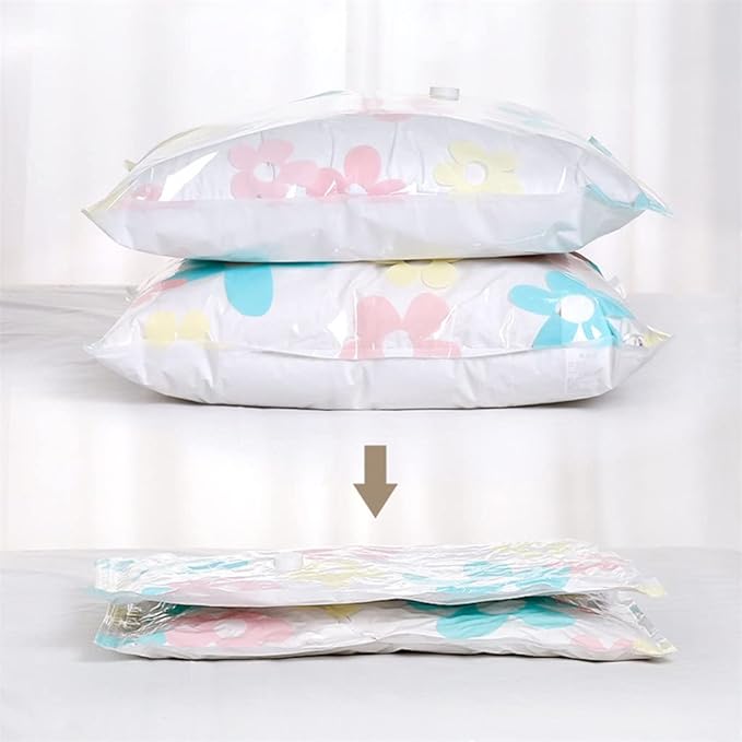 Vacuum Bstorage Bhome Organizer Foldable Clothes Organizer Seal Compressed Travel Saving Bpackage with Hand Pump/Multicolor/100 * 70Cm*10Pcs