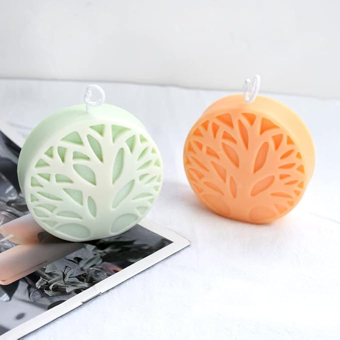 Cestony 3D Tree of Life Silicone Molds for Making Candle Resin Pillar Aromatherapy Gypsum Wax Soap Flower Specimen Clay Craft