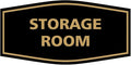 Signs ByLITA Fancy Storage Room Sign (Black Gold) - Medium 10 Pack