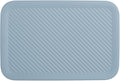 Superio Ribbed Collection Lid for Decorative Plastic Basket Open Home Storage Bins Organizer Baskets, Medium Blue - for Organizing Closet Storage Bins for Shelves Drawer Shelf 5 Liter