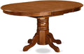 Furnifact Oval Dining Table – Solid Wood Expandable Table for 6 with Butterfly Leaf, Stylish Farmhouse Design, Durable and Elegant for Dining Room