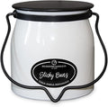 Milkhouse Candle Company Sticky Buns Soy Candle - Cinnamon | Buttery Dough | Vanilla Sugar Scented - 16 oz Butter Jar with Lid, 65+ Hour Burn Time, Made in the USA