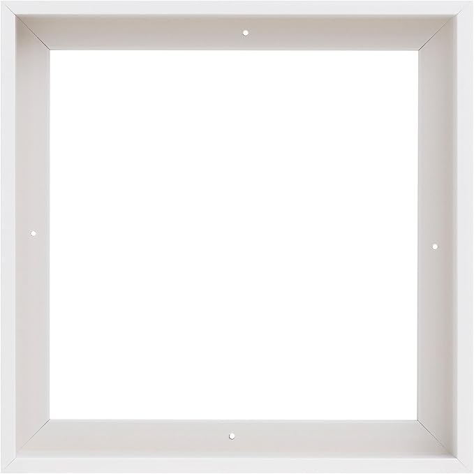 Pixy Canvas Floater Frame 27x27 for 1-1/2 (1.5) inch Deep Canvas Paintings/Canvas Prints/Wood Canvas Panels/Wall Art/Wall Decor/Home Decor/Artwork (White, 27 x 27 inch, Square)