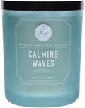 DW Home Calming Waves Scented Candle for Home, 15 oz, Large Double Wick Candle Jar, Up to 56H Burn Time, Luxury Scented Candle for Relaxation, Gifting, Home Décor