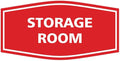 Signs ByLITA Fancy Storage Room Sign (Red) - Medium 5 Pack