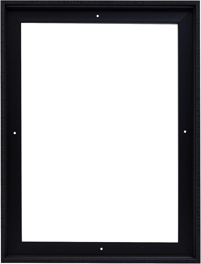 Pixy Canvas Floater Frame 7x9 for 3/4 (0.75) inch Deep Canvas Paintings/Canvas Prints/Wood Canvas Panels/Wall Art/Wall Decor/Home Decor/Artwork (Black Stripe, 7 x 9 inch, Portrait)