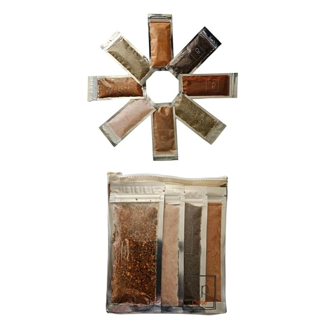 Cpise ORGANIC Camping Spice Set with 8 Essential Spices for Camping & Travel