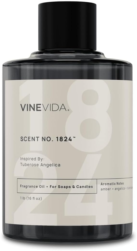 VINEVIDA [16oz] Tuberose Angelica Fragrance Oil for Candle Making - Natural Candle Oil Scents - Soap Making Essential Oil - Made in USA