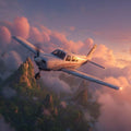 Diamond Art Kits for Adults Airplane Diamond Painting Kit Cloud, DIY Crafts for Adults 5D Full Square Drill Gem Art Embroidery Painting Kit for Home Wall Decor, Birthday Girl 19.7x19.7inch 1-4R74