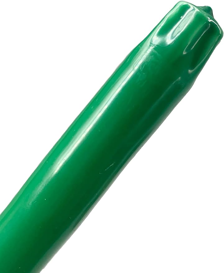 D'light Online Elegant 10" Unscented Holiday Green Taper Candles Premium Quality Candles Hand-Dipped, Dripless Tapered Candles and Smokeless - Set of 12 Individually Wrapped (10 Inch, Holiday Green)