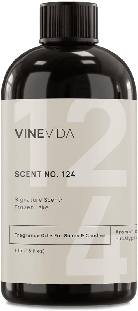 VINEVIDA Scent NO. 124-16oz (1lb) Signature Scent: Frozen Lake Fragrance Oil for Candle & Soap Making - Made in USA