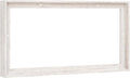 Pixy Canvas Floater Frame 8x24 for 1-1/2 (1.5) inch Deep Canvas Paintings/Canvas Prints/Wood Canvas Panels/Wall Art/Wall Decor/Home Decor/Artwork (Distressed White, 8 x 24 inch, Landscape)