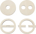 BENECREAT 16Pcs 4 Styles Wick Centering Tool, Wood Candle Wicks Centering Devices Wooden Wick Stabilizer Holder for Candle DIY Making, Cotton Multi-Wick Holder