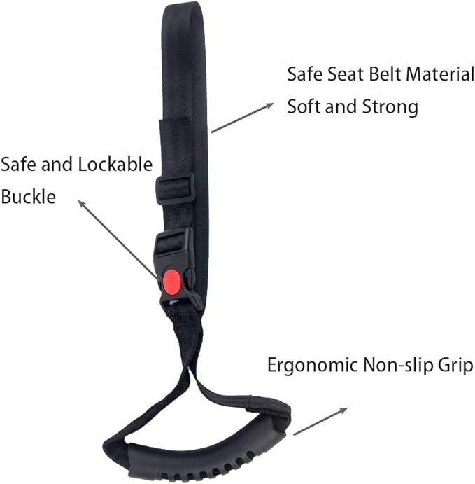 Portable Car Handle Heavy Duty Automotive Handle Assistance Mobility Aid Auto Assist Grab Bar Vehicle Seat Transfer Handles Handicapped Accessories for Able Elderly