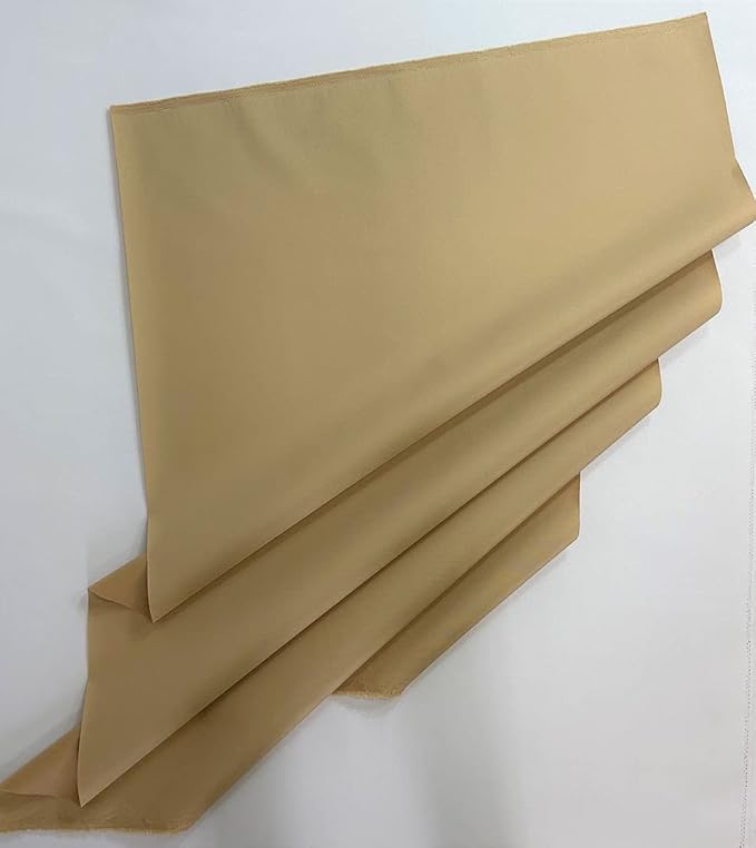 Mybecca Waterproof Canvas Marine Fabric 600 Denier Indoor/Outdoor PU Backing UV Protector Khaki 1 Yard