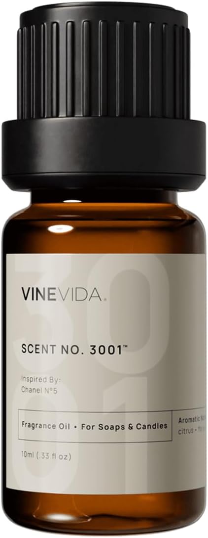 VINEVIDA [0.33oz] Scent No.3001 Fragrance Oil for Candle Making - Made in USA Candle Scents - Natural Fragrance Oil -Soap Making