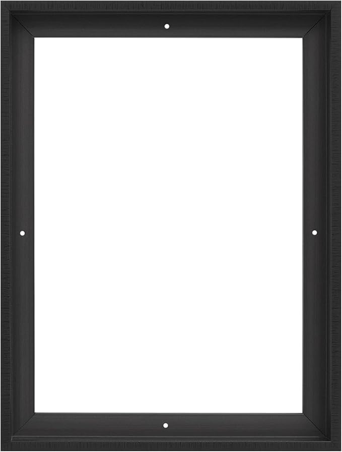 Pixy Canvas Floater Frame 4x12 for 1-1/2 (1.5) inch Deep Canvas Paintings/Canvas Prints/Wood Canvas Panels/Wall Art/Wall Decor/Home Decor/Artwork (Black Stripe, 4 x 12 inch, Portrait)