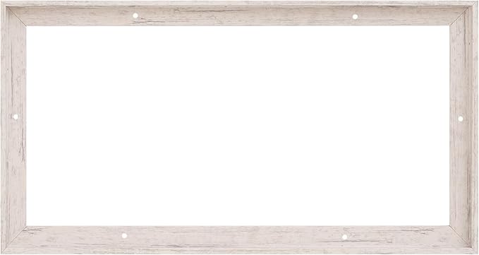 Pixy Canvas Floater Frame 8x24 for 3/4 (0.75) inch Deep Canvas Paintings/Canvas Prints/Wood Canvas Panels/Wall Art/Wall Decor/Home Decor/Artwork (Distressed White, 8 x 24 inch, Landscape)