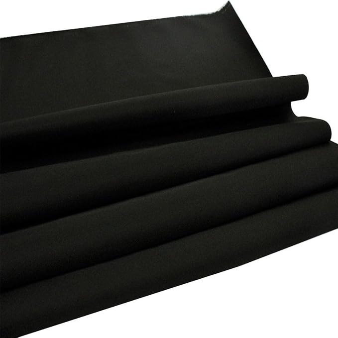 Mybecca Waterproof Canvas Marine Fabric 600 Denier Indoor/Outdoor PU Backing UV Protector Black 1 Yard