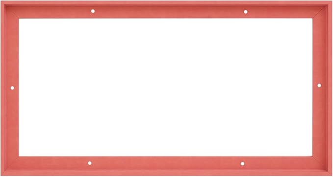 Pixy Canvas Floater Frame 5x6 for 3/4 (0.75) inch Deep Canvas Paintings/Canvas Prints/Wood Canvas Panels/Wall Art/Wall Decor/Home Decor/Artwork (Pastel Red/Pink, 5 x 6 inch, Landscape)