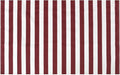 Mybecca Stripe Canvas Marine Fabric 600 Denier Indoor/Outdoor Burgundy/White 1 Yard 36"x58" (Cut Folded & Separately by Prime)