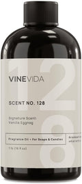 VINEVIDA Scent NO. 128 Fragrance Oil - 16oz (1lb) - Signature Scent: Vanilla Eggnog Fragrance Oil for Candle Making - Made in USA Candle Scents Scents for Soap Making
