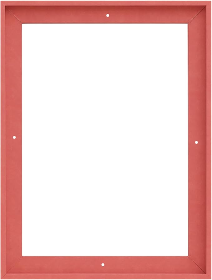 Pixy Canvas Floater Frame 10x18 for 1-1/2 (1.5) inch Deep Canvas Paintings/Canvas Prints/Wood Canvas Panels/Wall Art/Wall Decor/Home Decor/Artwork (Pastel Red/Pink, 10 x 18 inch, Portrait)