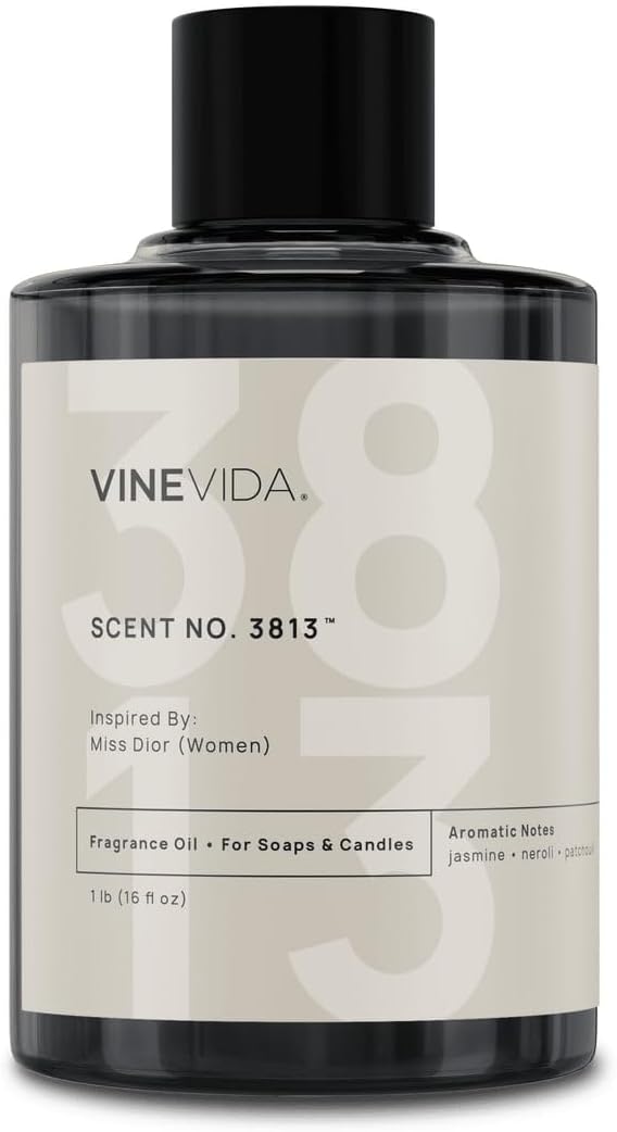 VINEVIDA [16oz] Bright Crystal (Women) Fragrance Oil for Candle Making - Natural Candle Oil Scents - Soap Making Essential Oil - Made in USA