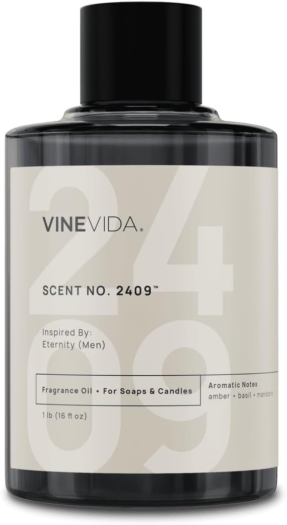 VINEVIDA [16oz] Eternity (Men) Fragrance Oil for Candle Making - Natural Candle Oil Scents - Soap Making Essential Oil - Made in USA