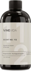 VINEVIDA Scent NO. 112 Fragrance Oil - 16oz (1lb) - Signature Scent: Charcoal Fragrance Oil for Candle Making - Made in USA Candle Scents Scents for Soap Making