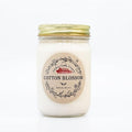 Cotton Blossom Aromatherapy Candle 12 oz | 100% All-Natural Soy Wax & Essential Oil Infused | 40+ Hour Burn Time | Pet Safe + Smoke Odor Eliminating | Handmade in U.S.A. | Non-Toxic Candles