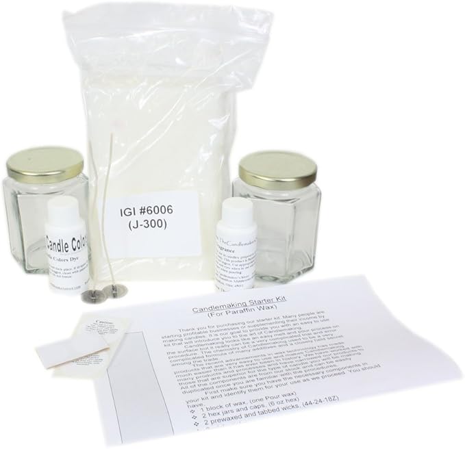 The Candlemaker's Store Complete Paraffin Candle Starter Kit Fragrance Options: Secret Waterfall
