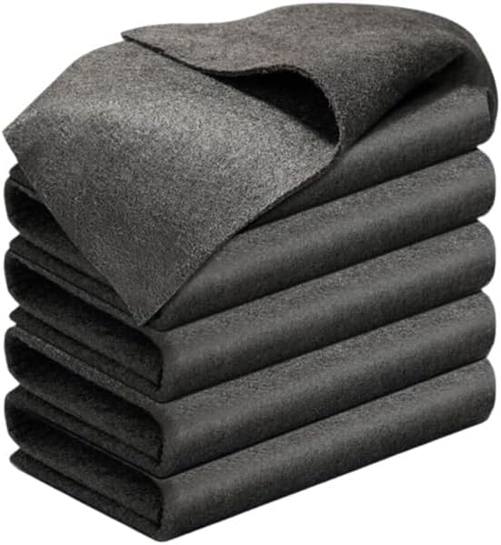 2026 New Thickened Magic Cleaning Cloth,Upgrade Reuseable Streak Free Microfiber Cloth Magic Fiber Microfiber Cleaning Cloth,Multipurpose Miracle Rags for Kitchen,Window,Glass, Cars (5Pcs, 12x12 in)