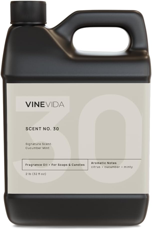 VINEVIDA [32oz] Cucumber Mint Fragrance Oil for Candle Making and Soap Making - Premium Candle Scents for Soy Candles