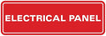 All Quality Standard Electrical Panel Wall or Door Sign - Durable Material | Clear and Functional Sign | Easy Installation‌ -Red - Large (1 Pack)