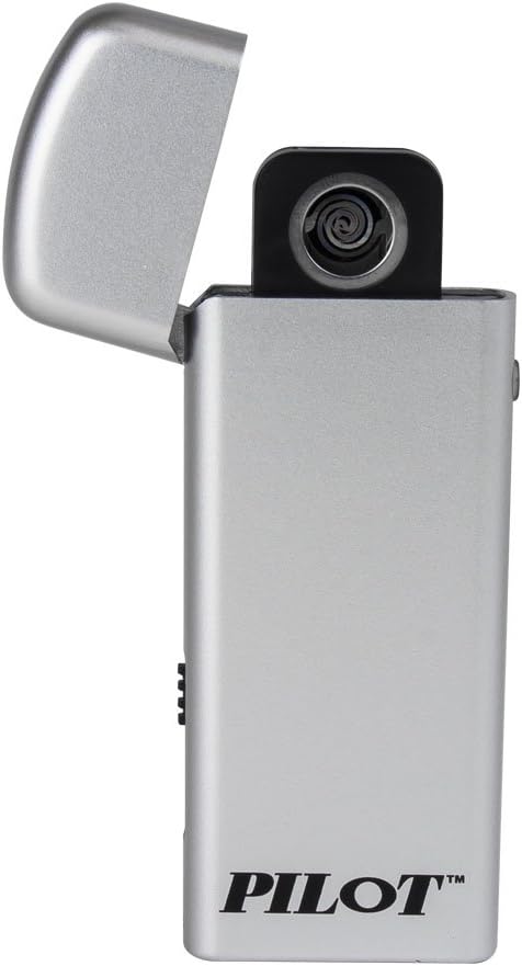 Pilot Electronics CA-8801SZ Flameless Rechargeable Elighter, Silver (Pack of 2)