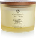 Chesapeake Bay Candle Scented Candle Strength + Energy (Pineapple Coconut) 3-Wick Coffee Table Jar Home Décor