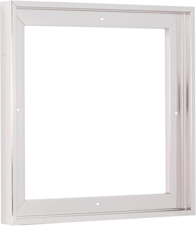 Pixy Canvas Floater Frame 25x25 for 3/4 (0.75) inch Deep Canvas Paintings/Canvas Prints/Wood Canvas Panels/Wall Art/Wall Decor/Home Decor/Artwork (Chrome, 25 x 25 inch, Square)