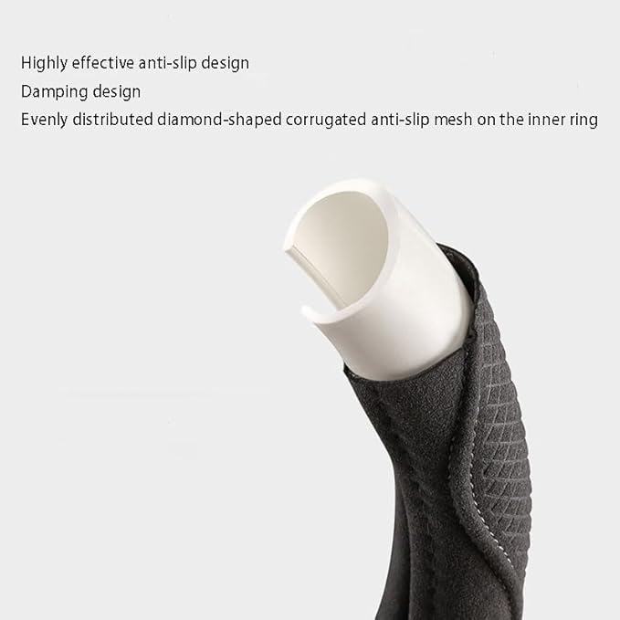 Car Steering Wheel Cover for Sonata SEL 2024, Leather Elastic Steering Wheel Protector Breathable Anti-Slip Steering Wheel Covers,Black-O