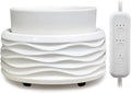 VICTORIA AROMA Ceramic Wax Melt Warmer for Scented Wax, Electric Wax Warmer with Timer, Oil Burner & Candle Melter, Adjustable Heat & Auto Shut-Off, Home Office Decor Gift（White）