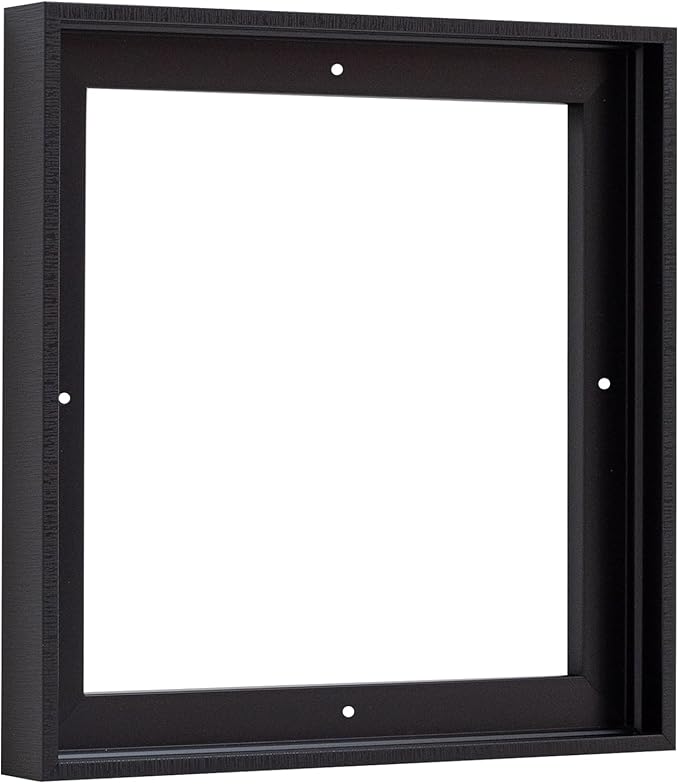 Pixy Canvas Floater Frame 21x21 for 3/4 (0.75) inch Deep Canvas Paintings/Canvas Prints/Wood Canvas Panels/Wall Art/Wall Decor/Home Decor/Artwork (Black Stripe, 21 x 21 inch, Square)